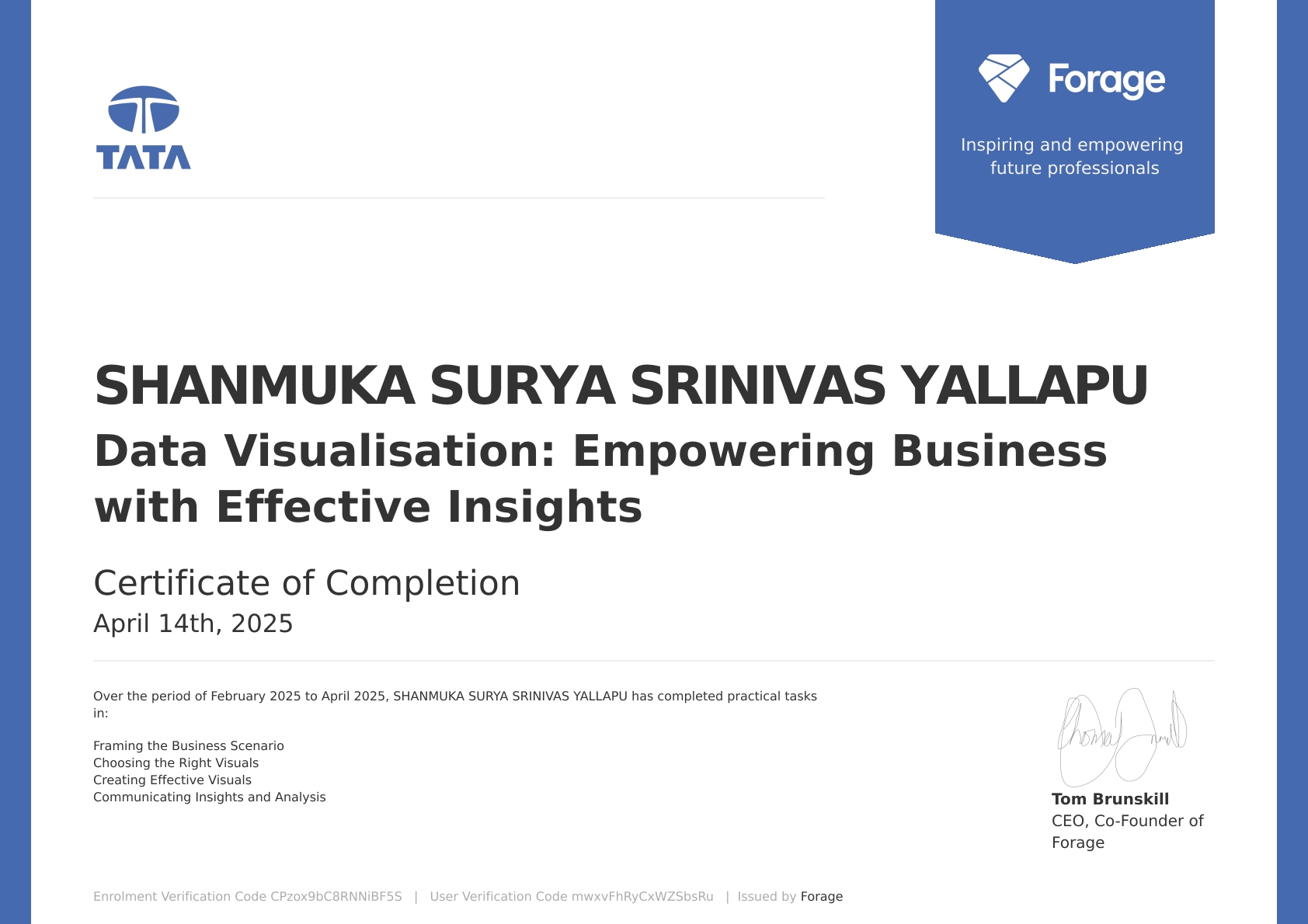Data Visualisation by Tata